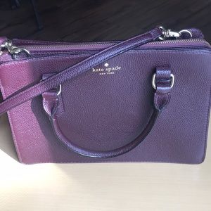 Kate Spade Maroon Leather bag